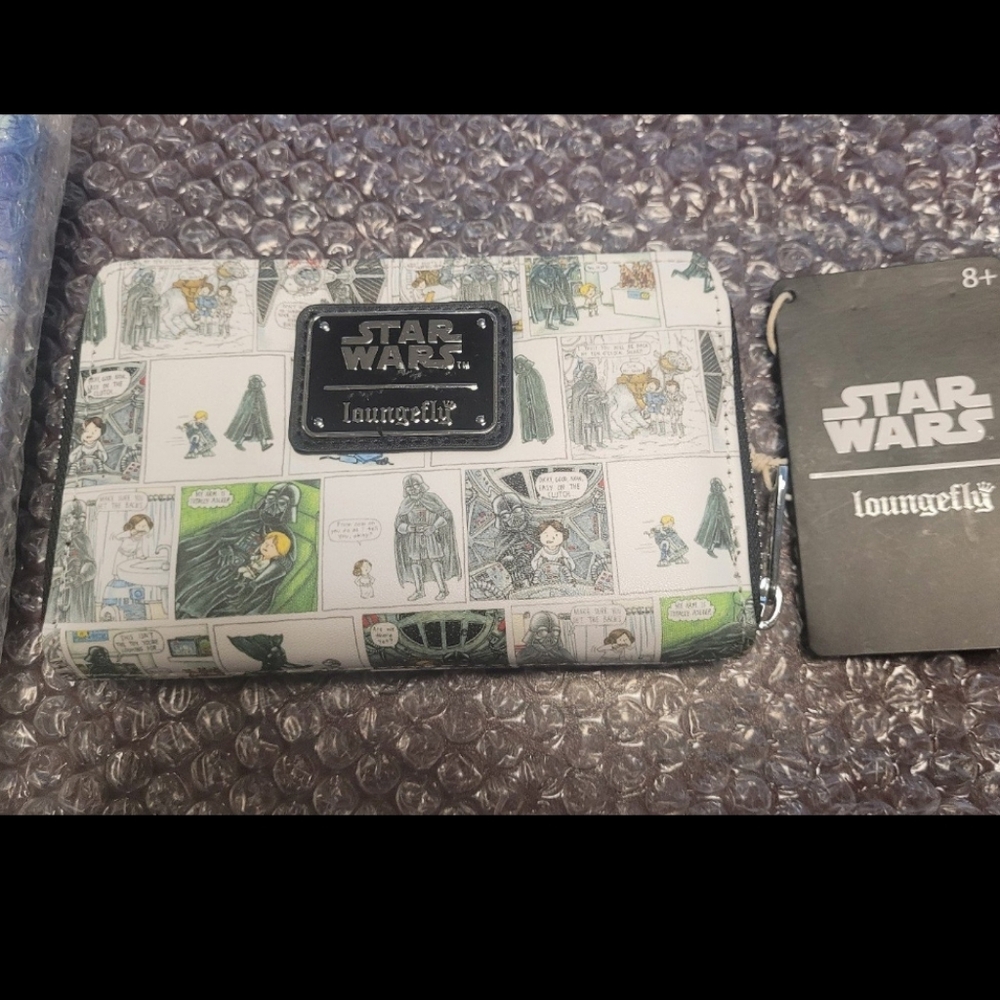Loungefly Star Wars Comic Strip Wallet - Black, White, Gray
